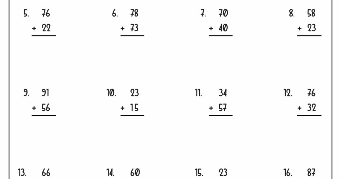 14 Math Worksheets For 2nd Graders Free PDF At Worksheeto