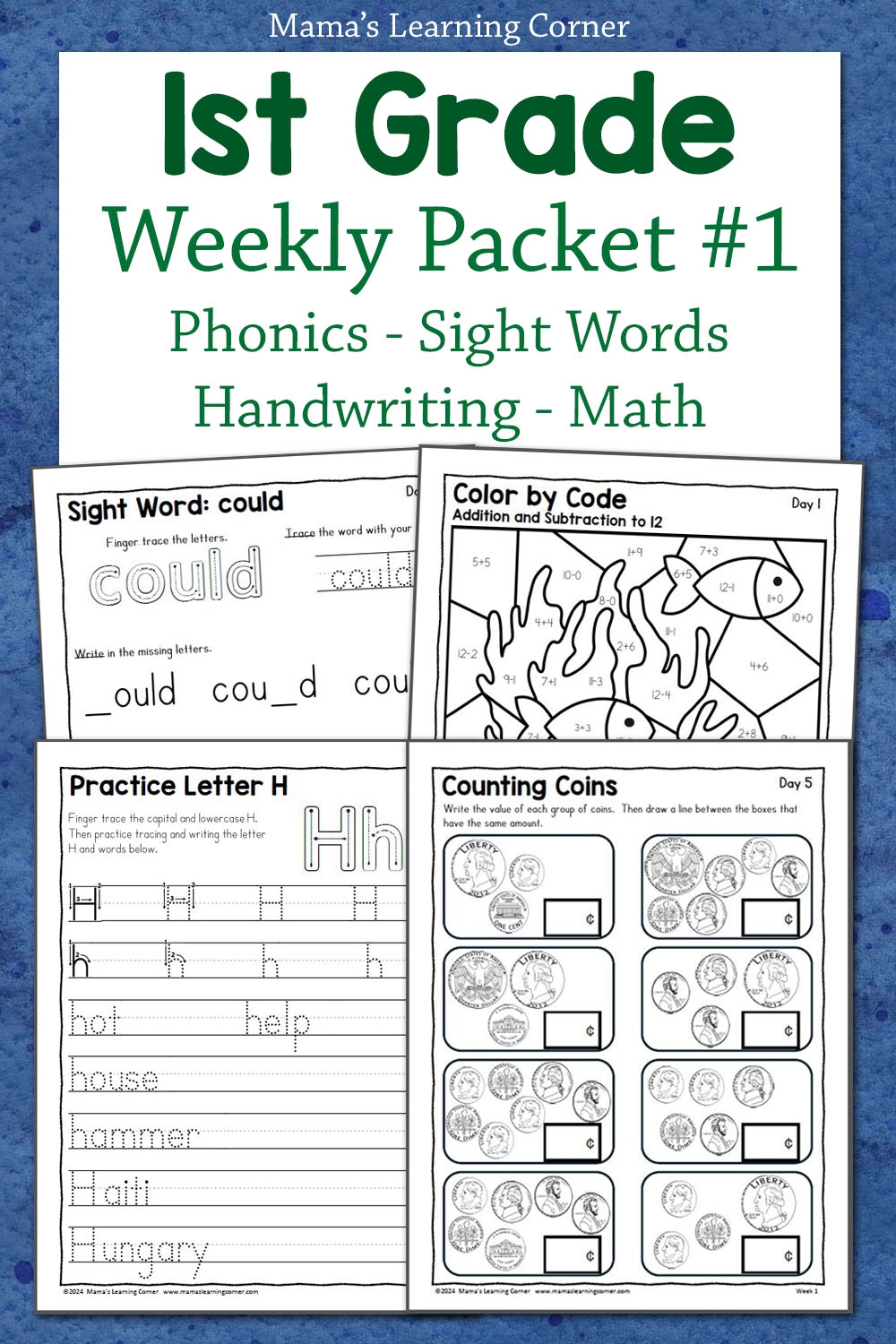 Free Printable 1st Grade Worksheet