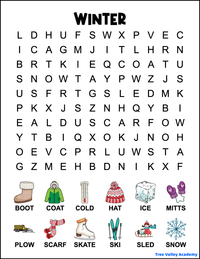 Winter Worksheets 4th Grade Free Printable