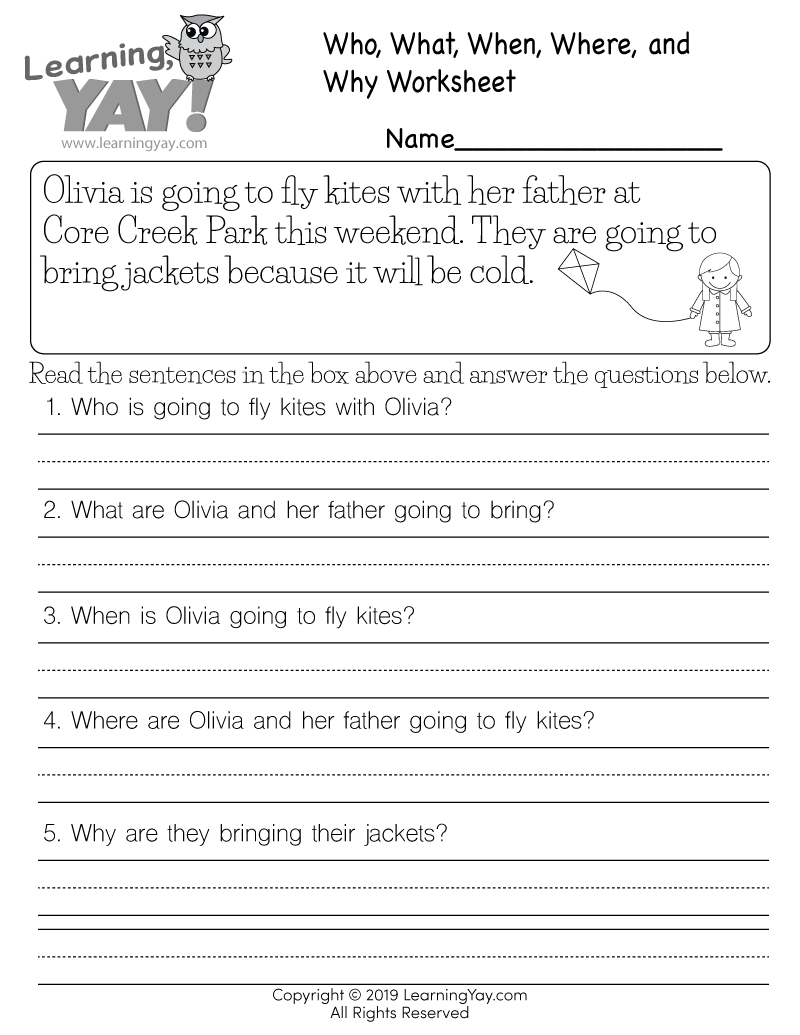 1st Grade Free Printable Writing Worksheet