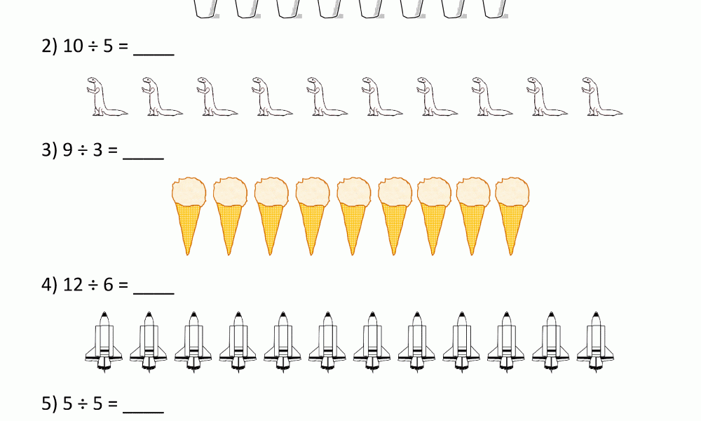2nd Grade Division Worksheets
