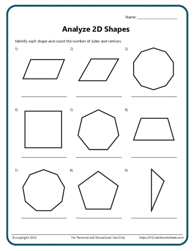 Free Printable Perimeter Worksheets 2nd Grade