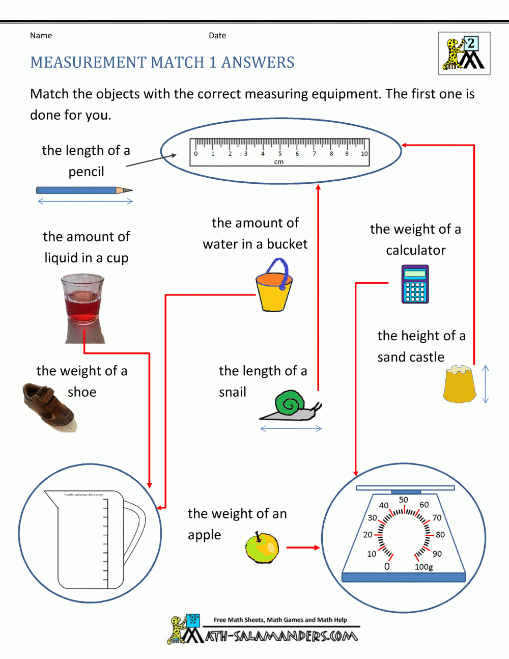 2nd Grade Measurement Worksheets