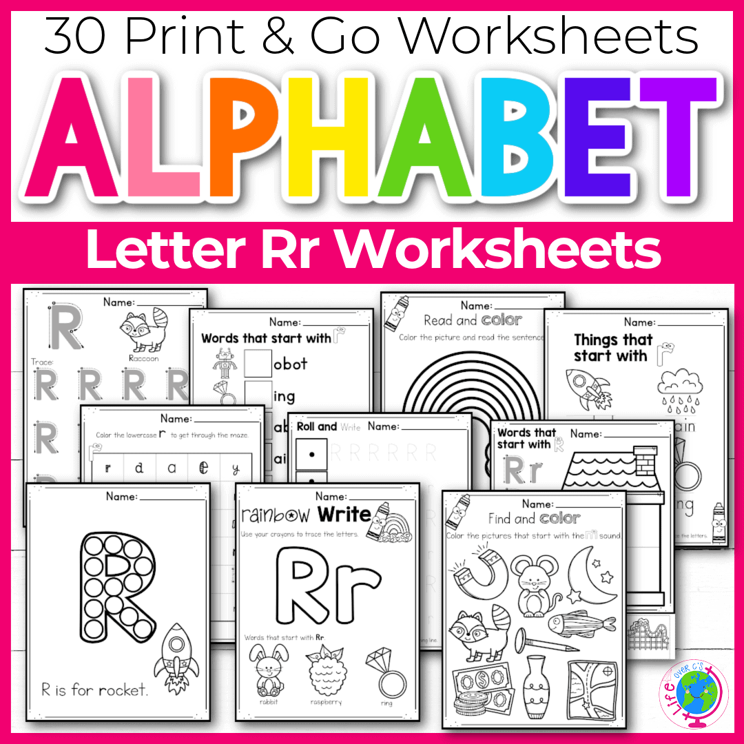 30 Free Printable Letter R Alphabet Worksheets For Kids
