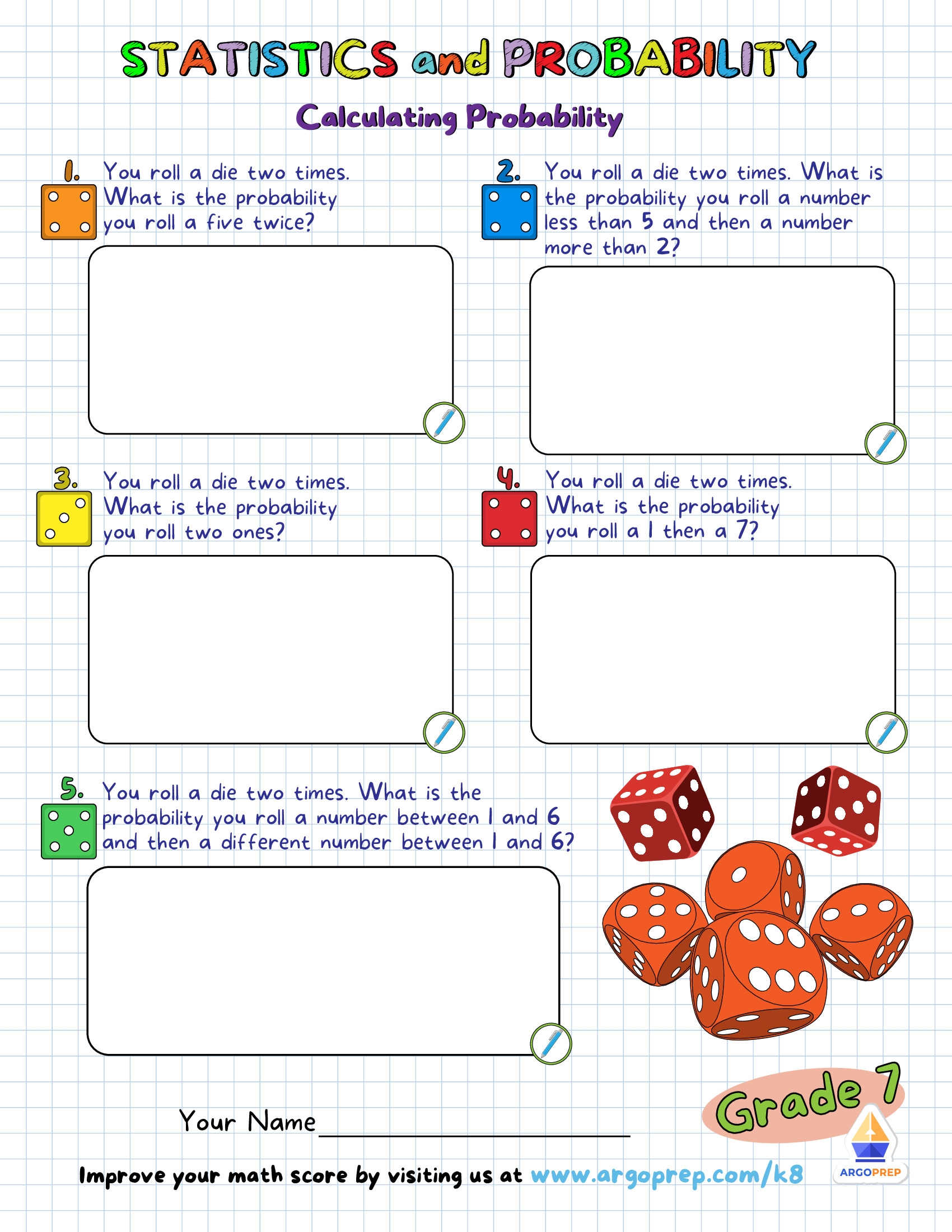 7th Grade Simple Probability Worksheets For Free ArgoPrep
