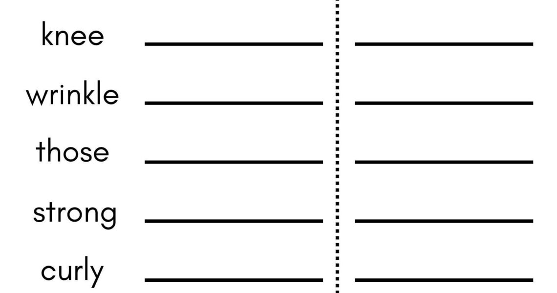8 Printable Third Grade Spelling Writing Spelling Test Etsy