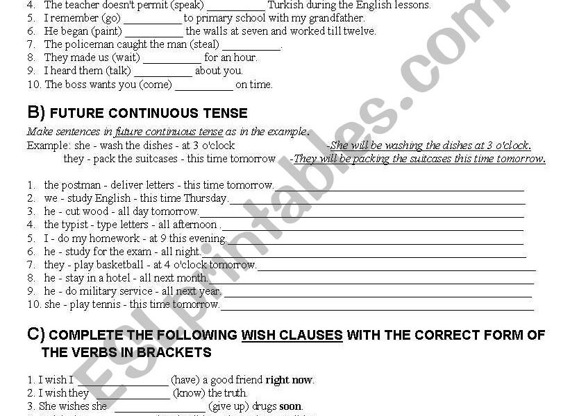 A COMPREHENSIVE WORKSHEET FOR GRADE 11 STUDENTS ESL Worksheet By