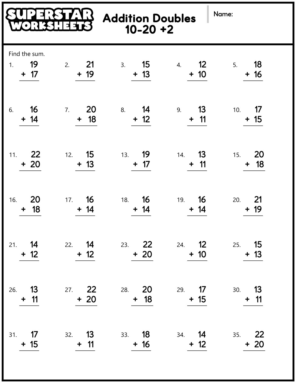 2nd Grade Addition Worksheets Free Printable