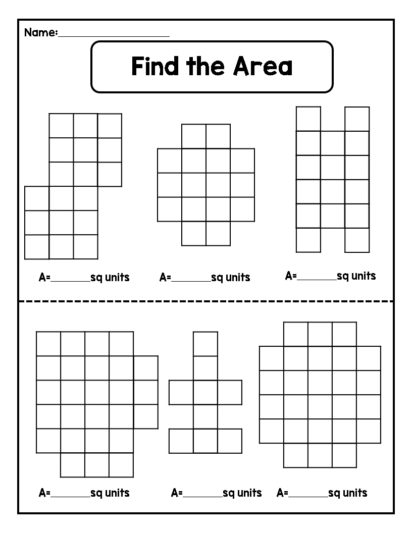 Area And Perimeter No Prep Worksheets 3rd Grade