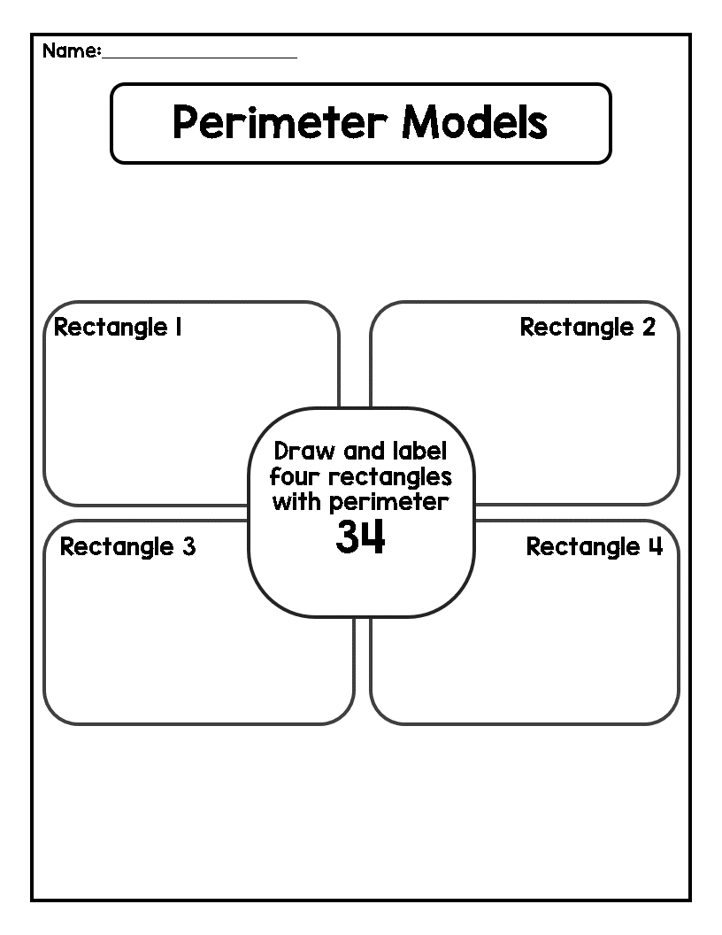 Area And Perimeter No Prep Worksheets 3rd Grade
