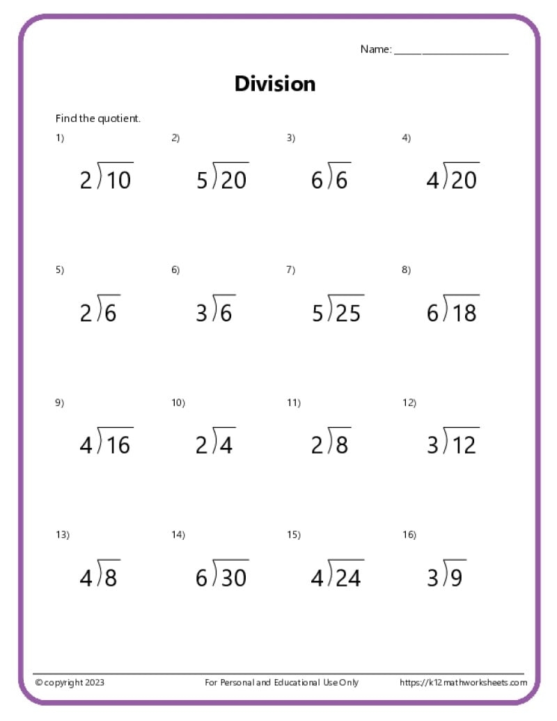 Free Printable Division Worksheets Grade 2 Free Printable Division Worksheets Grade 2