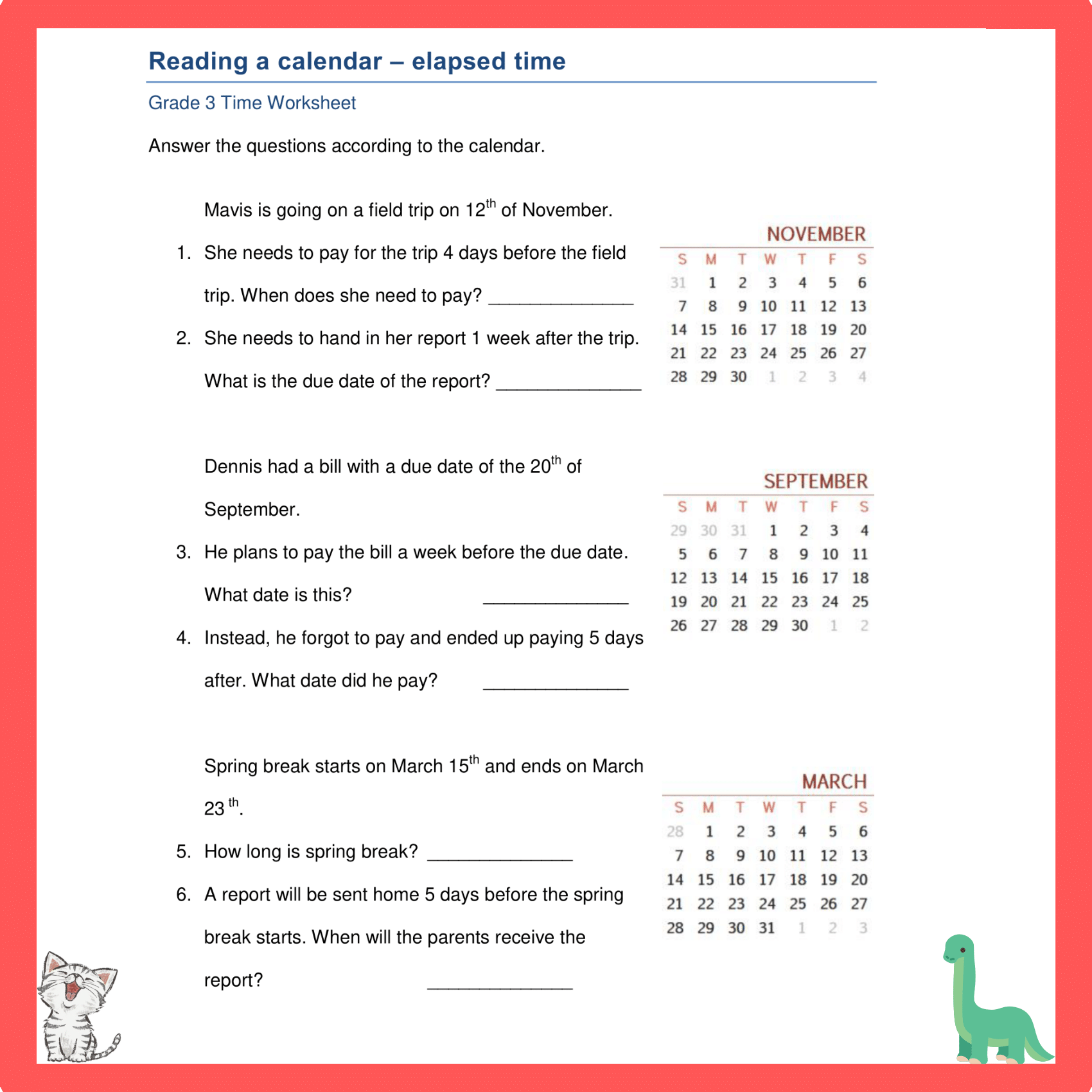 Calendar Chronicles Exploring Time And Dates Made By Teachers Calendar Chronicles Exploring Time And Dates Made By Teachers