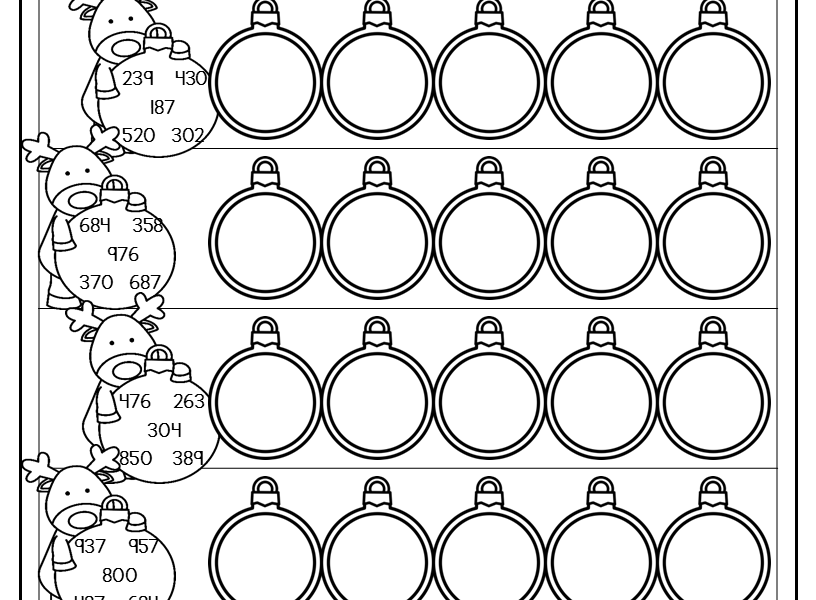 Christmas Printables 2nd Grade