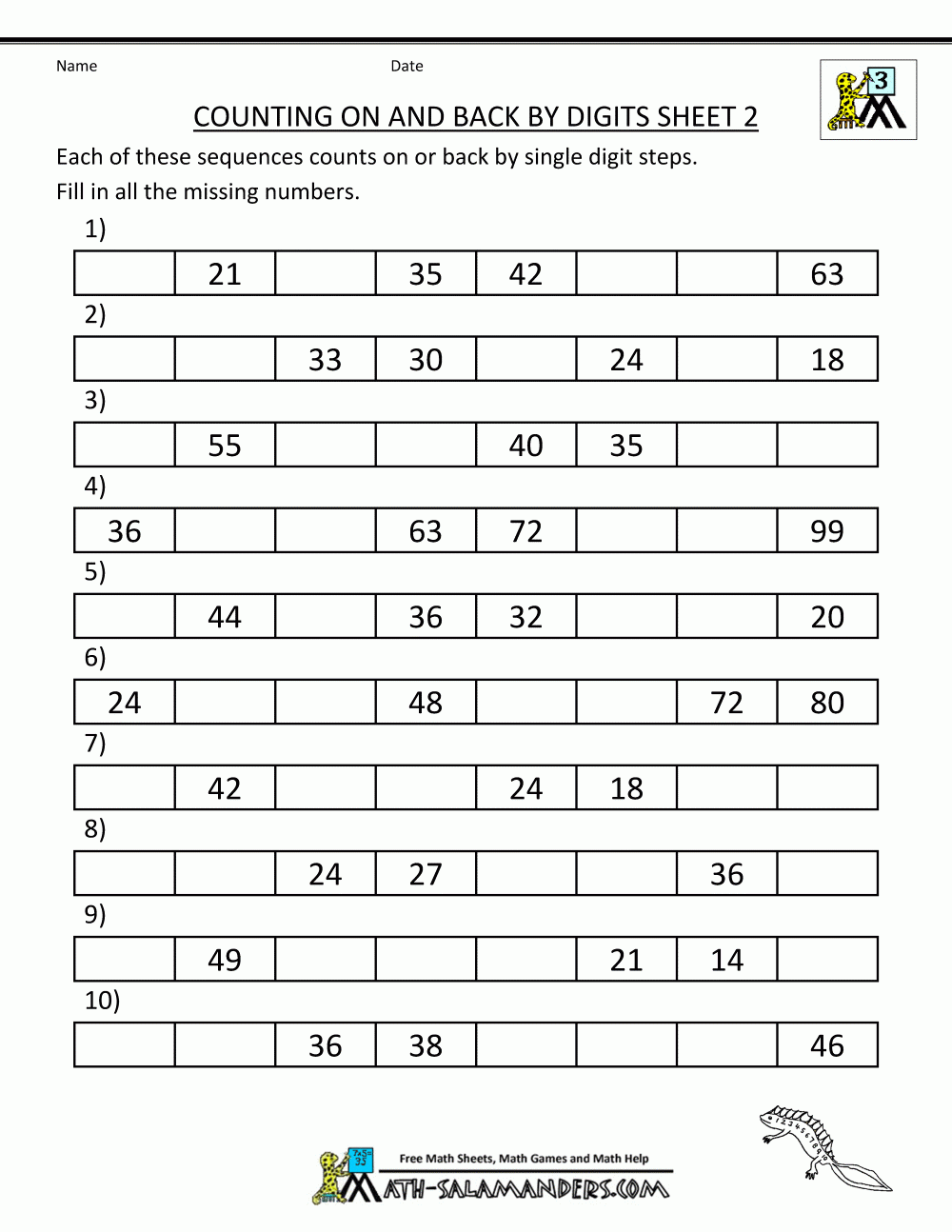 Free Printable Worksheets 3rd Grade