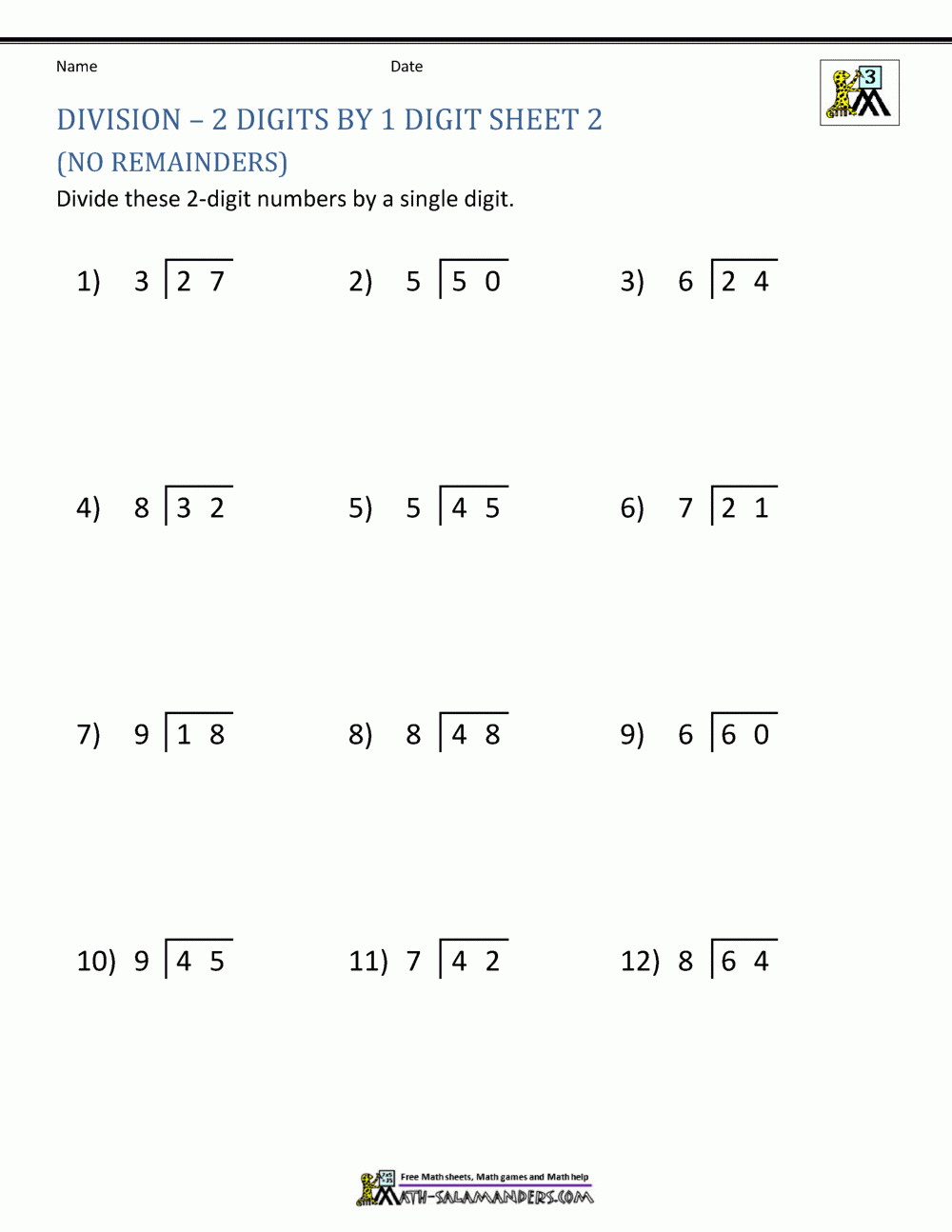Division Worksheets 3rd Grade Division Worksheets 3rd Grade