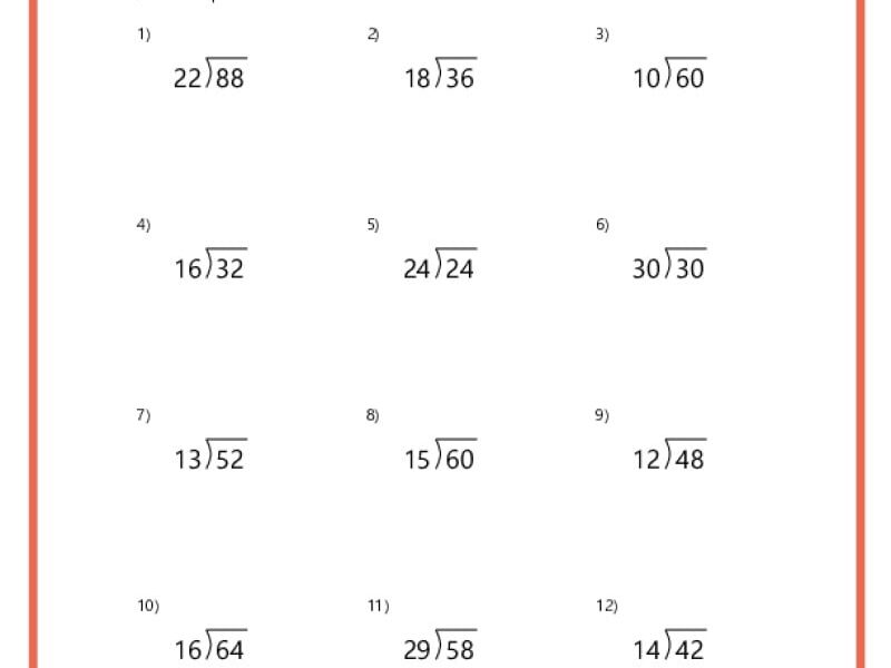 Division Worksheets K12 Math Worksheets
