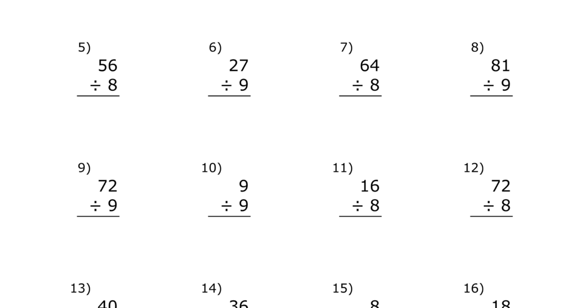Division Worksheets U0026 Problems Free Printable Math Drills Free Printables Monograms Design Tools Patterns U0026 DIY Projects