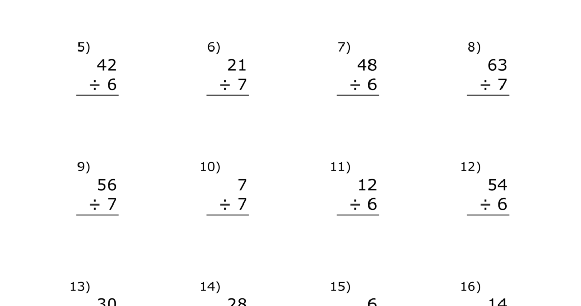 Division Worksheets U0026 Problems Free Printable Math Drills Free Printables Monograms Design Tools Patterns U0026 DIY Projects