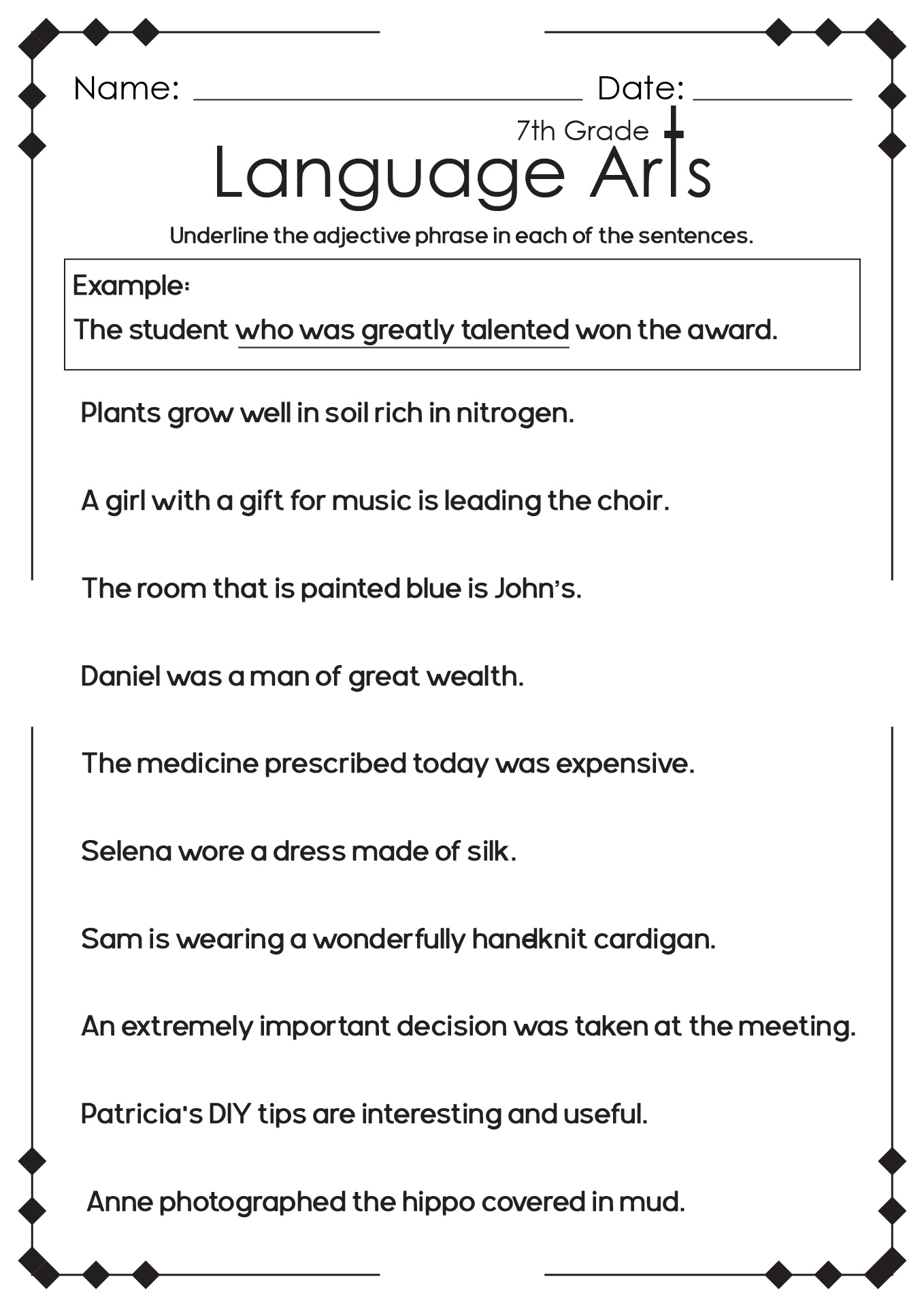English Worksheets 7th Grade Common Core Worksheets Worksheets 