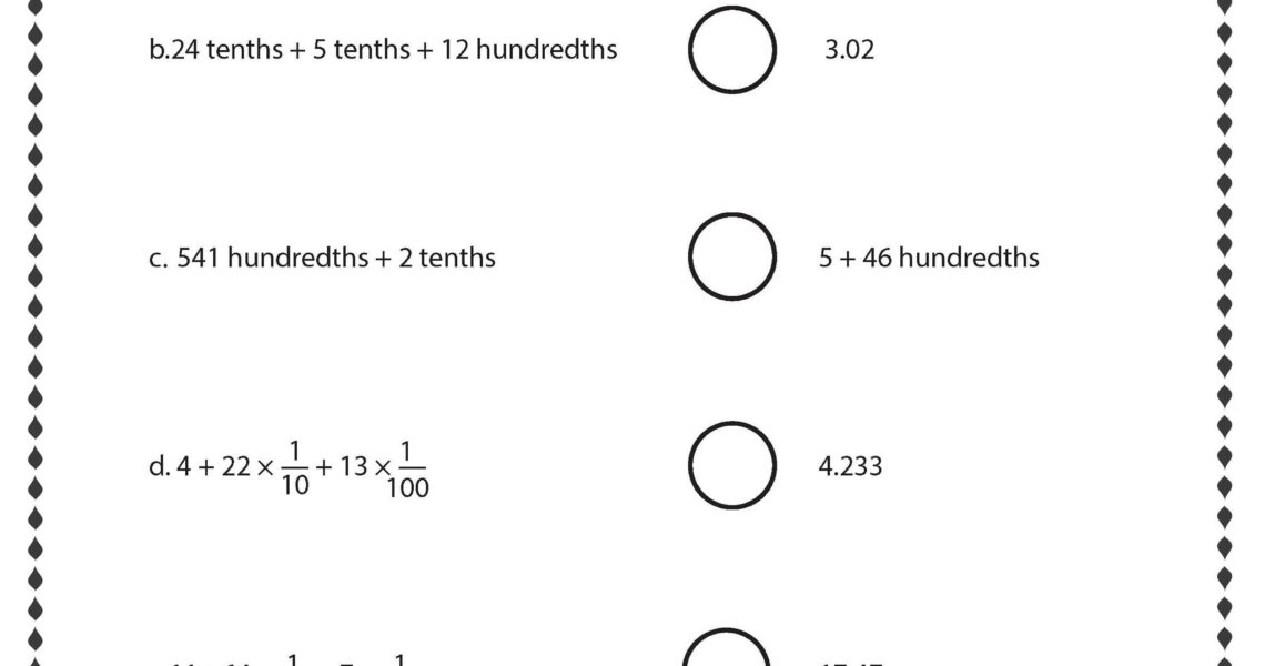 Eureka Math Engage NY Extra Worksheets For 5th Grade module 1