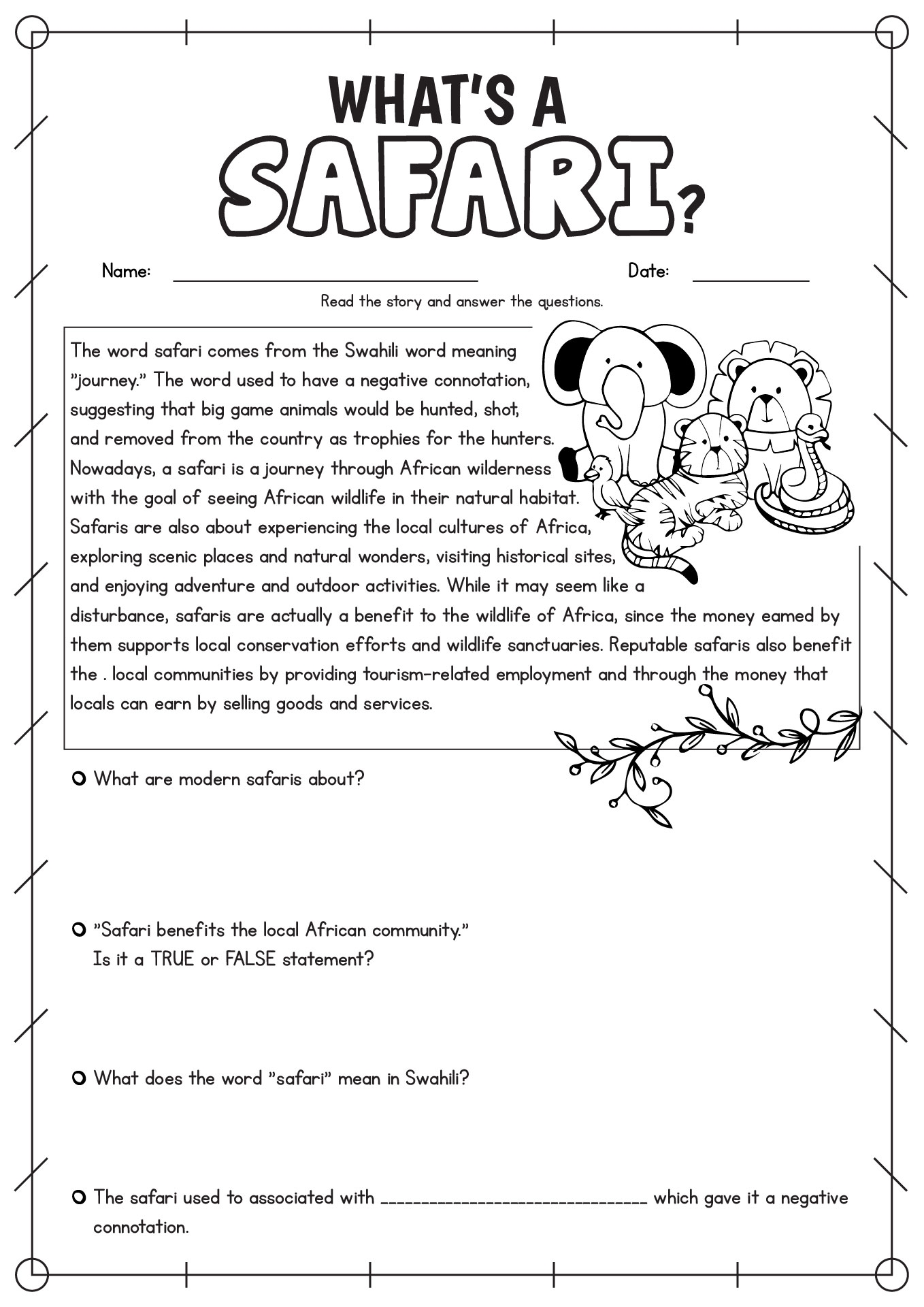 Fifth Grade Reading Comprehension Worksheets K5 Learning 