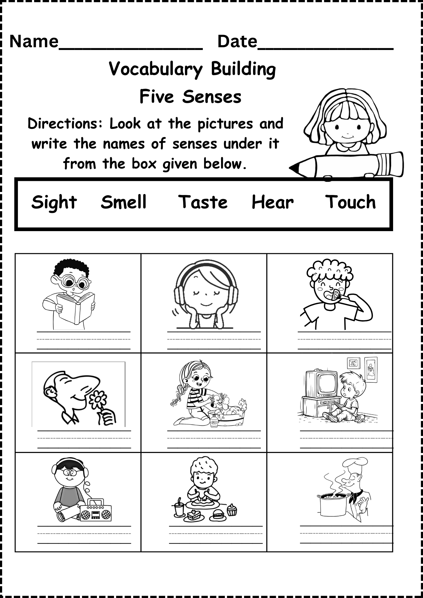 Free Kindergarten Grade Worksheets
