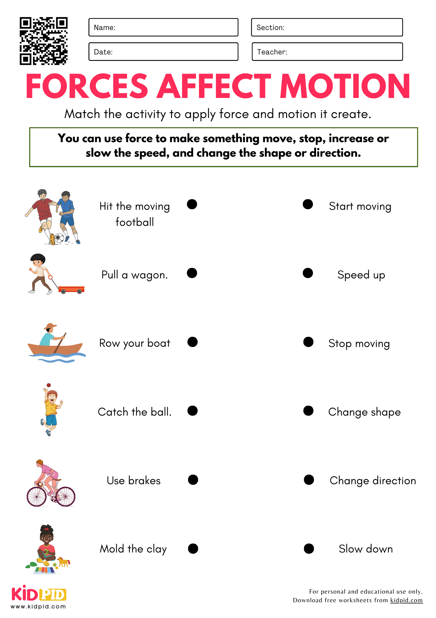 Forces U0026 Machines Worksheet For Grade 2 Kidpid Forces U0026 Machines Worksheet For Grade 2 Kidpid