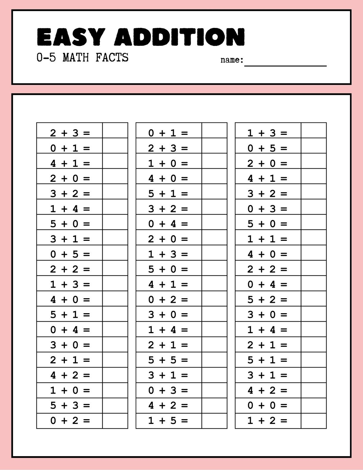 Free 1st Grade Math Worksheet Templates To Customize Canva