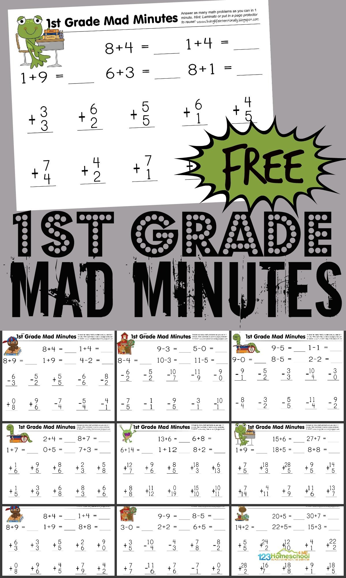 1st Grade Kindergarten Worksheet Math
