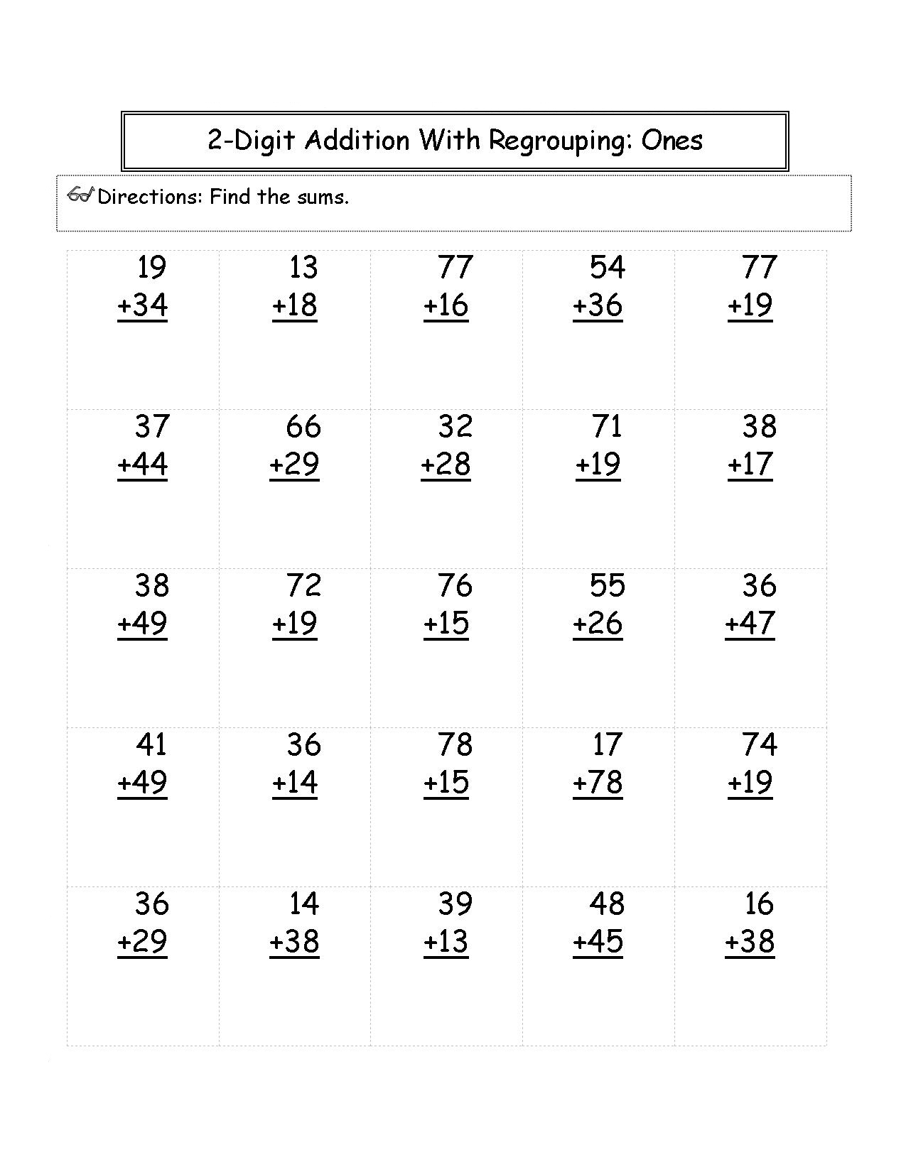 Free 2nd Grade Math Worksheets Activity Shelter Worksheets Library