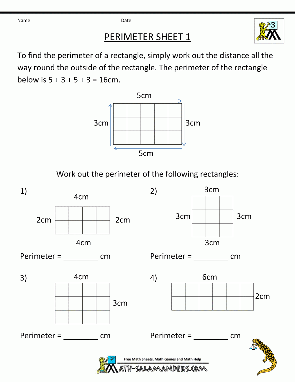 Free 3rd grade math worksheets perimeter 1 gif 1000 1294 