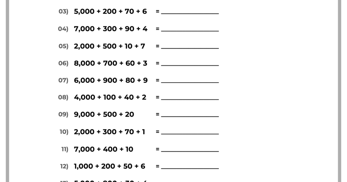 Free 5th Grade Math Worksheets Printable W Answers Mashup Math