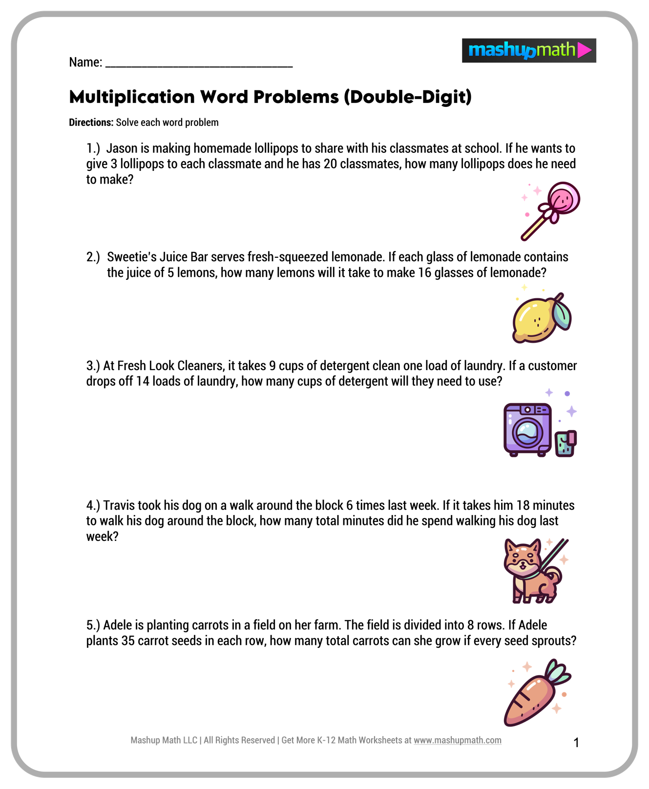 Free Printable Math Worksheets 5th Grade