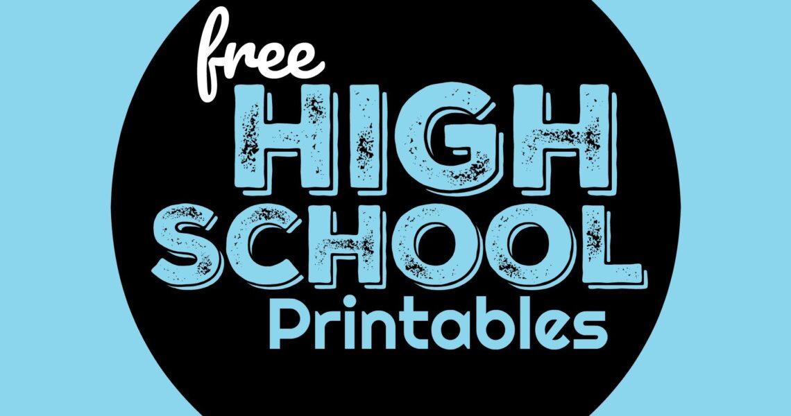 FREE High School Worksheets