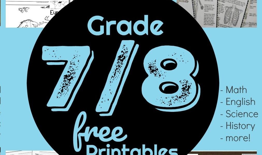 FREE Jr High And High School Worksheets