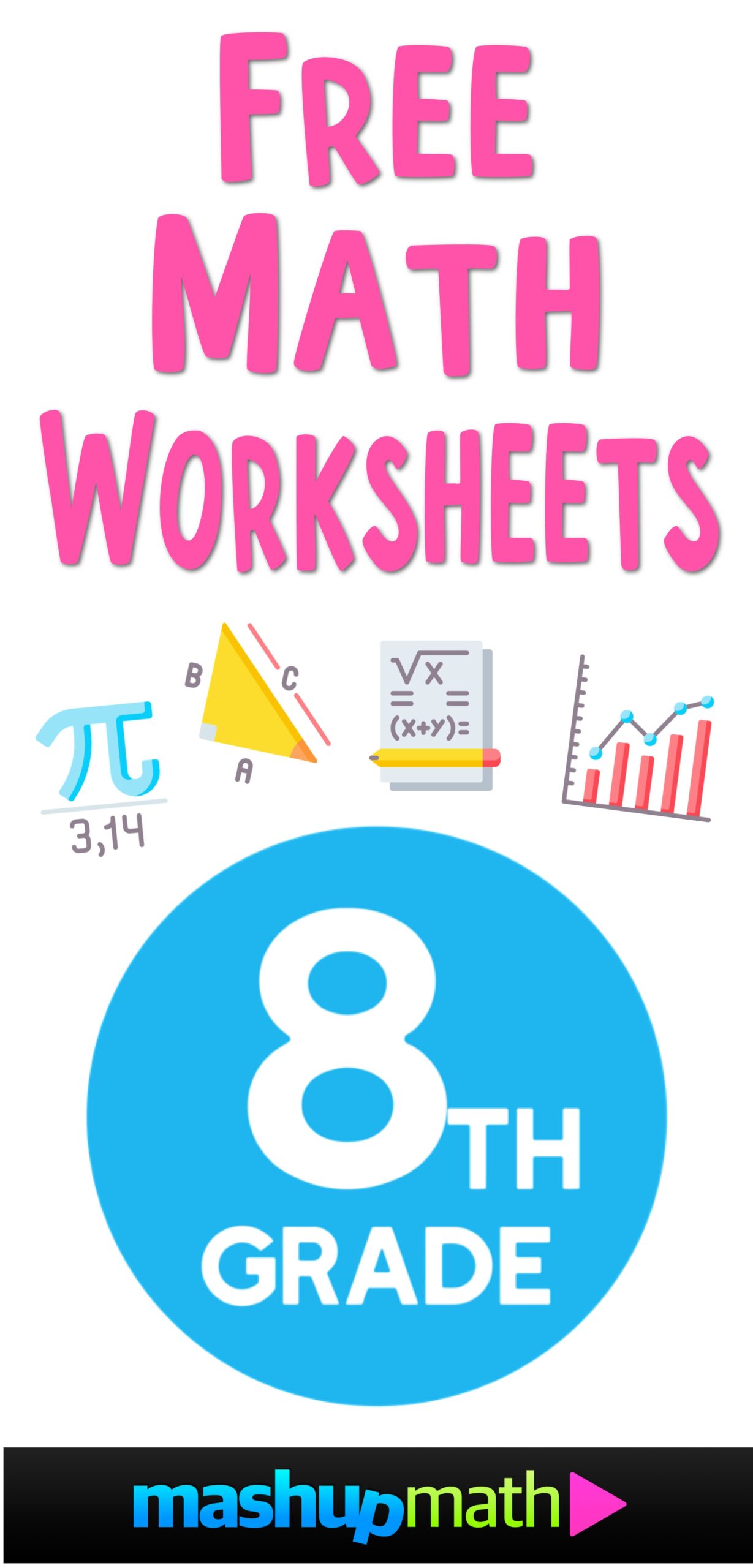 Free Math Worksheets Printable By Grade Answers Included Mashup Math