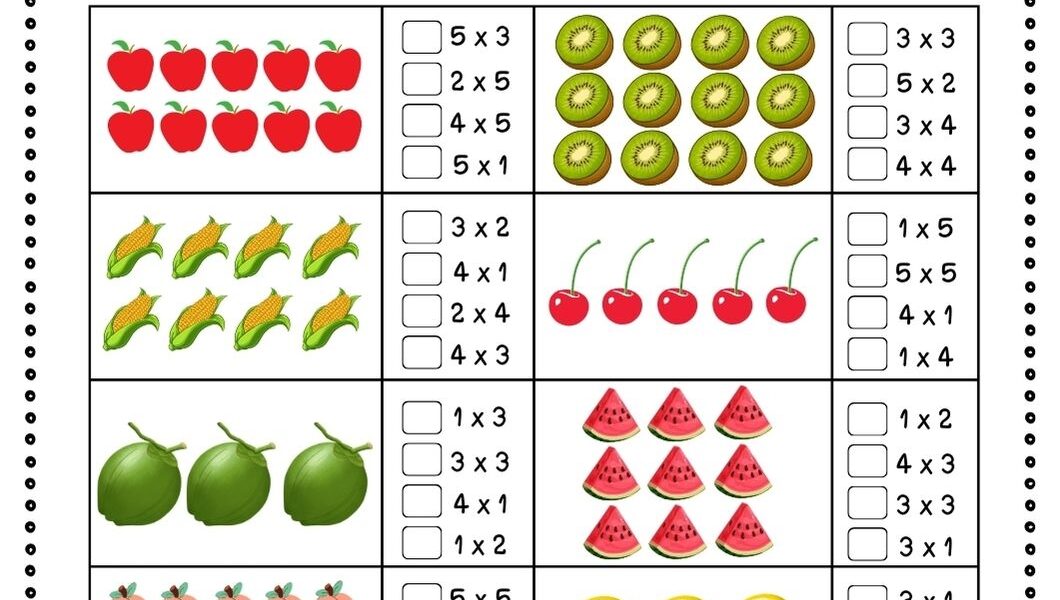 Free Multiplication Arrays Worksheets Teach Prints