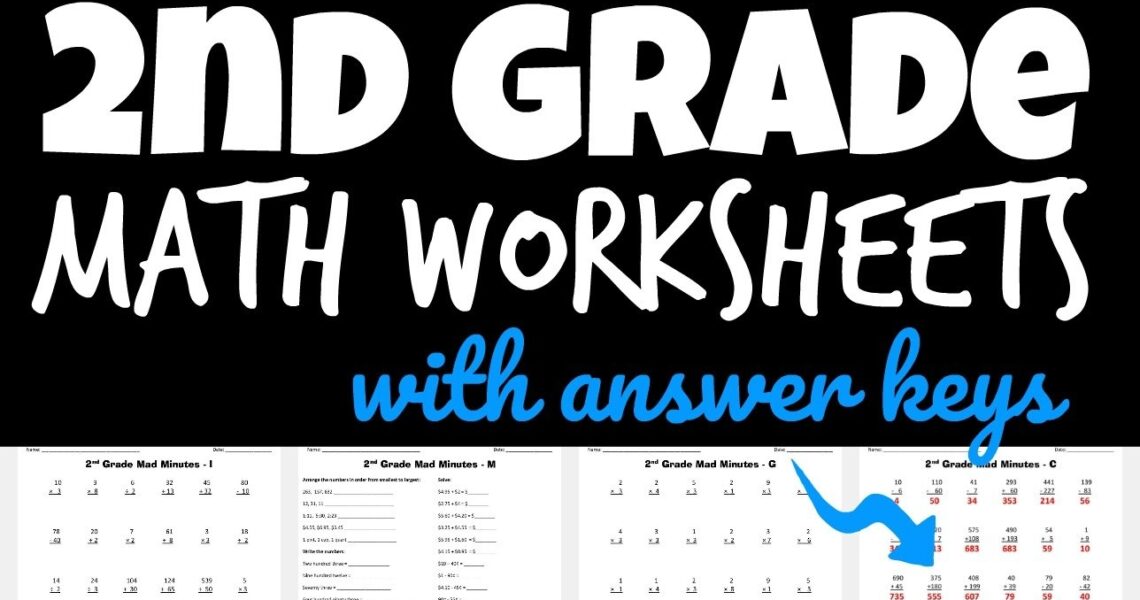FREE Printable 2nd Grade Math Minutes Worksheets Pdf