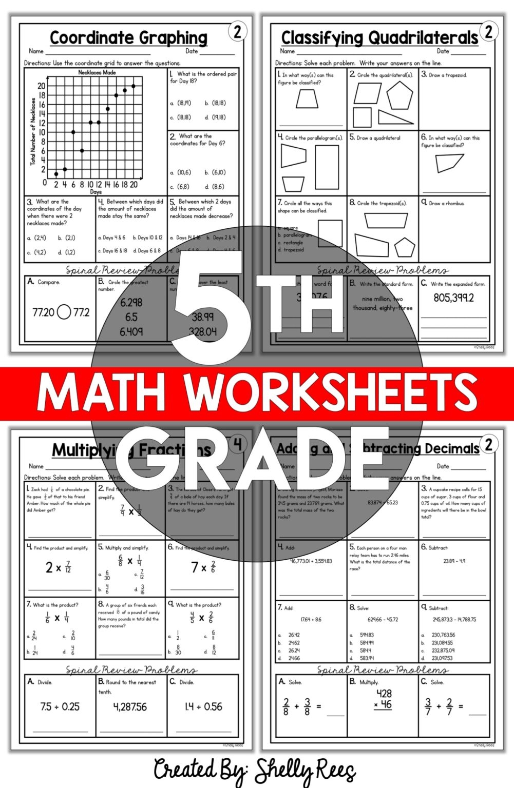 Printable Free 5th Grade Worksheets