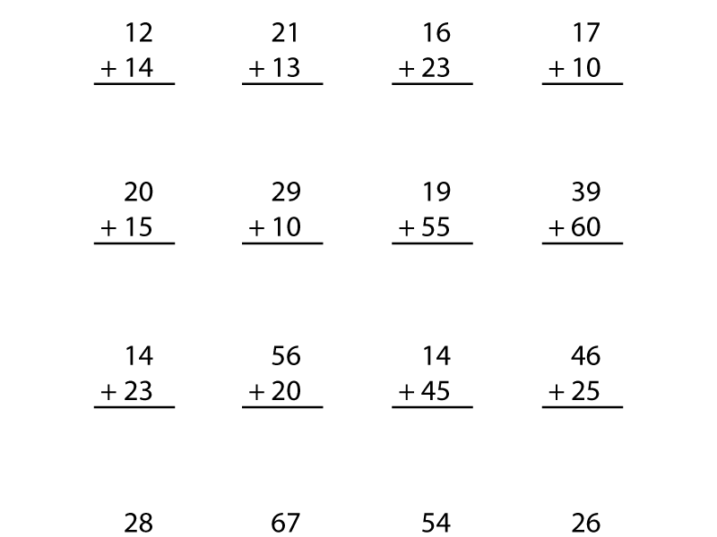 Free Printable Addition Worksheet For Second Grade