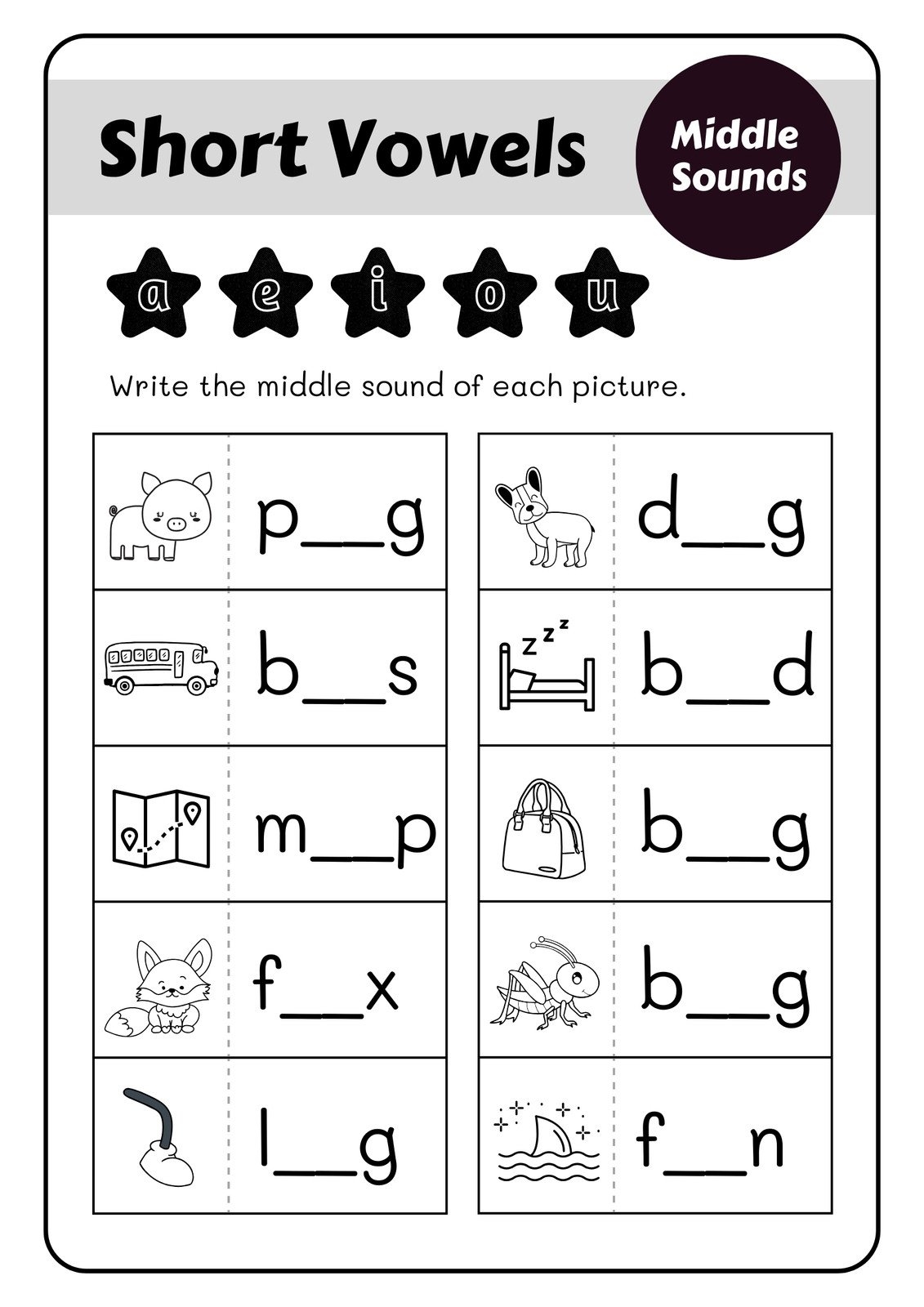 Free Printable Grade One English Worksheets