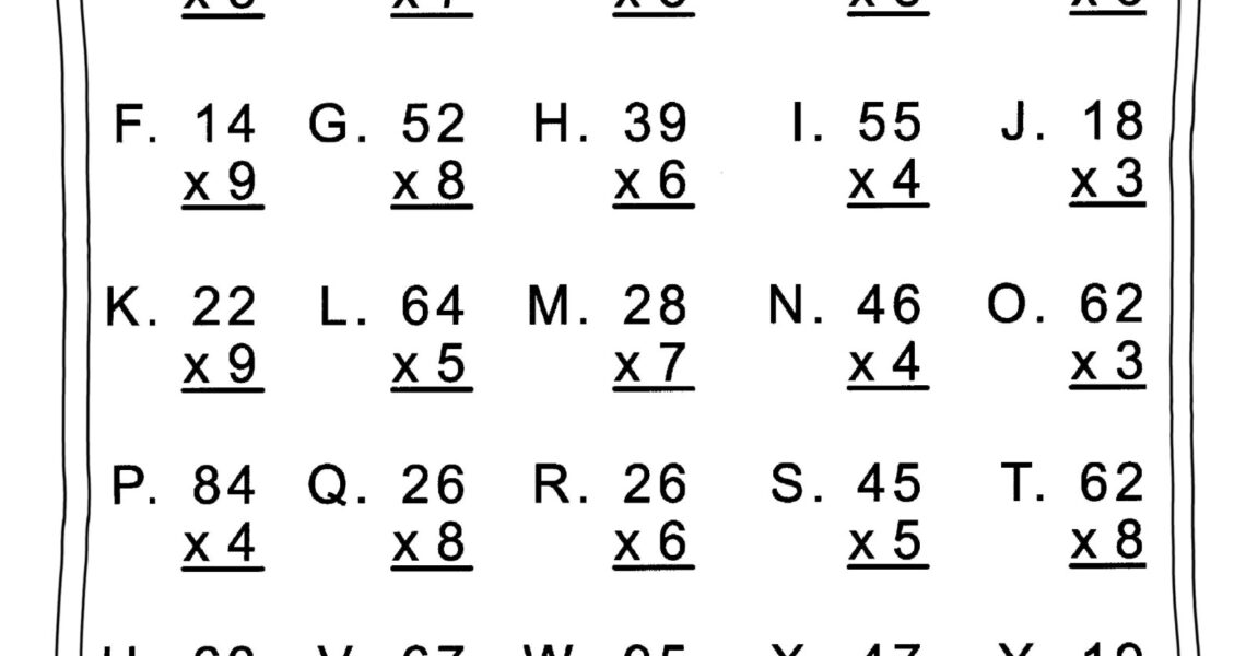 Free Printable Math Worksheets For 3Rd Grade Our Practice Worksheets Library
