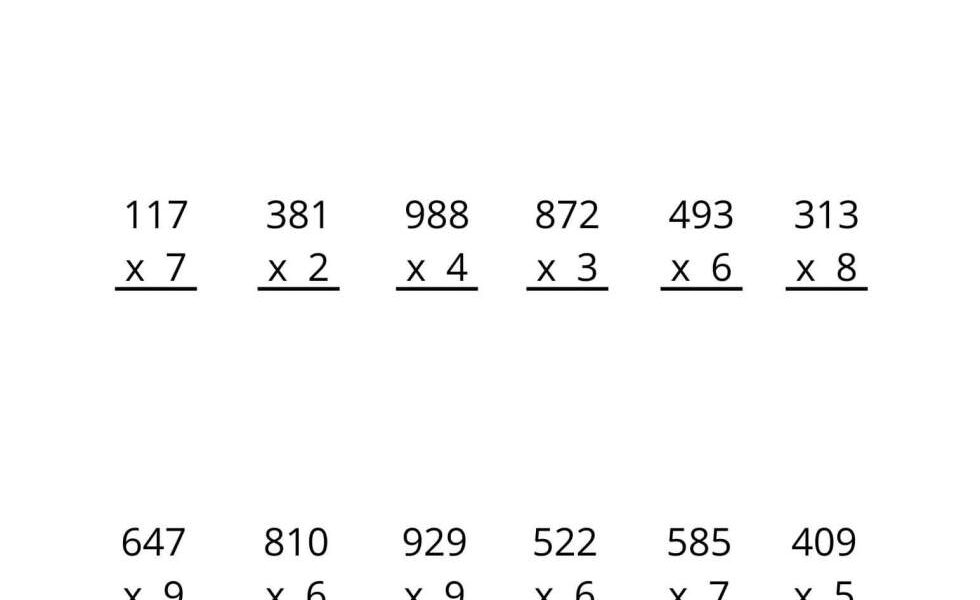 FREE PRINTABLE MULTIPLICATION WORKSHEETS WonkyWonderful Worksheets Library
