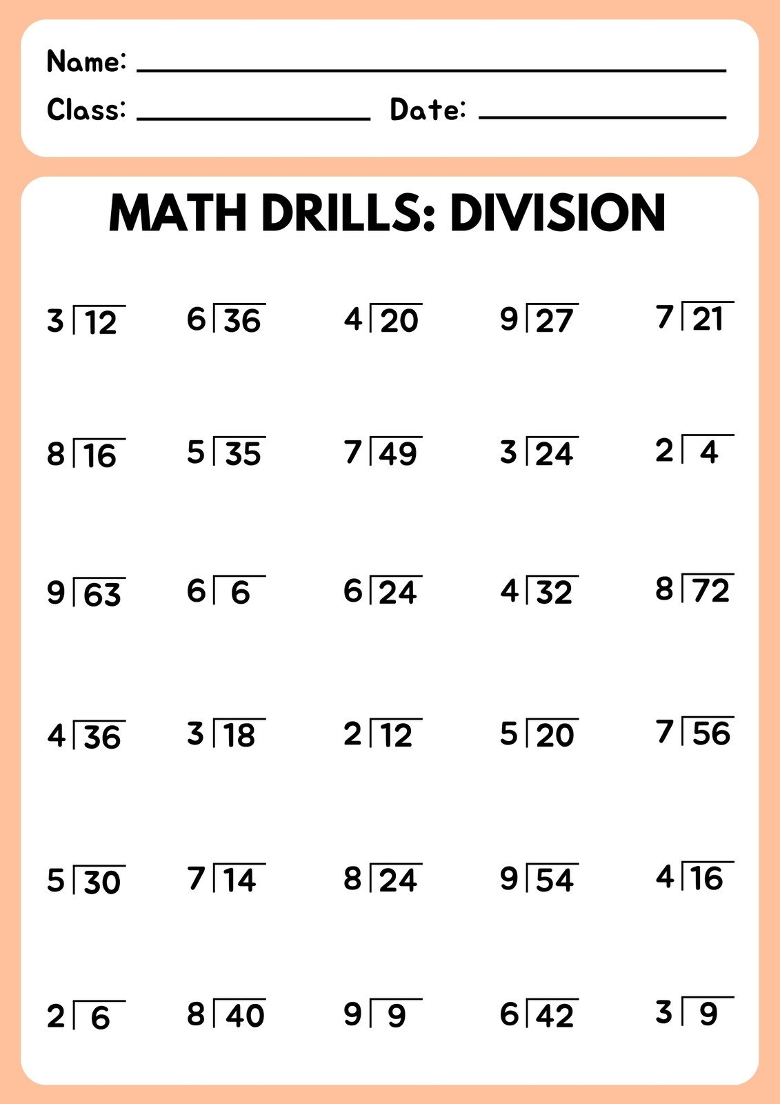 Free Printable Division Worksheets 2nd Grade Free Printable Division Worksheets 2nd Grade
