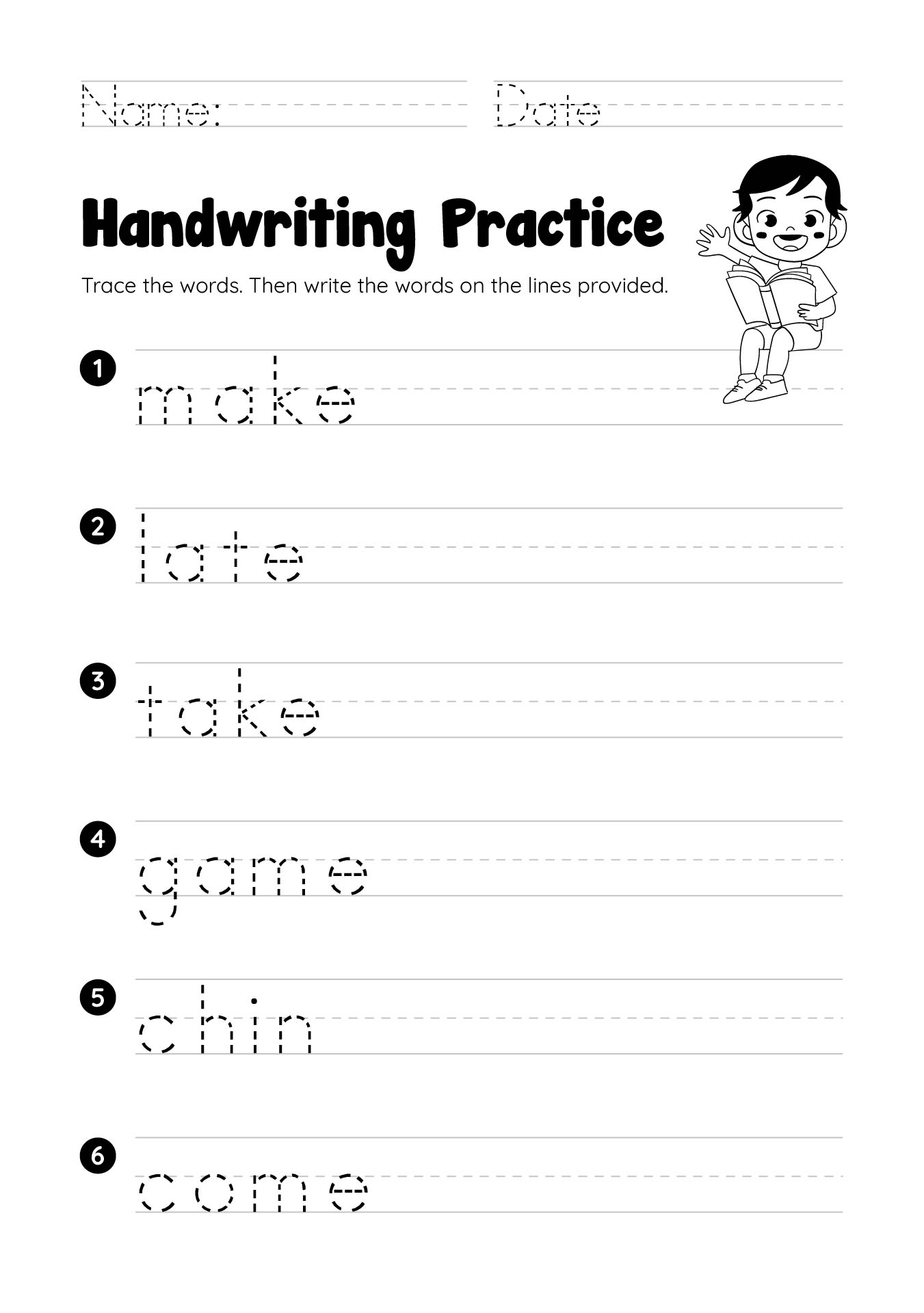 Free Writing Printable Kindergarten And First Grade Worksheets Free Writing Printable Kindergarten And First Grade Worksheets