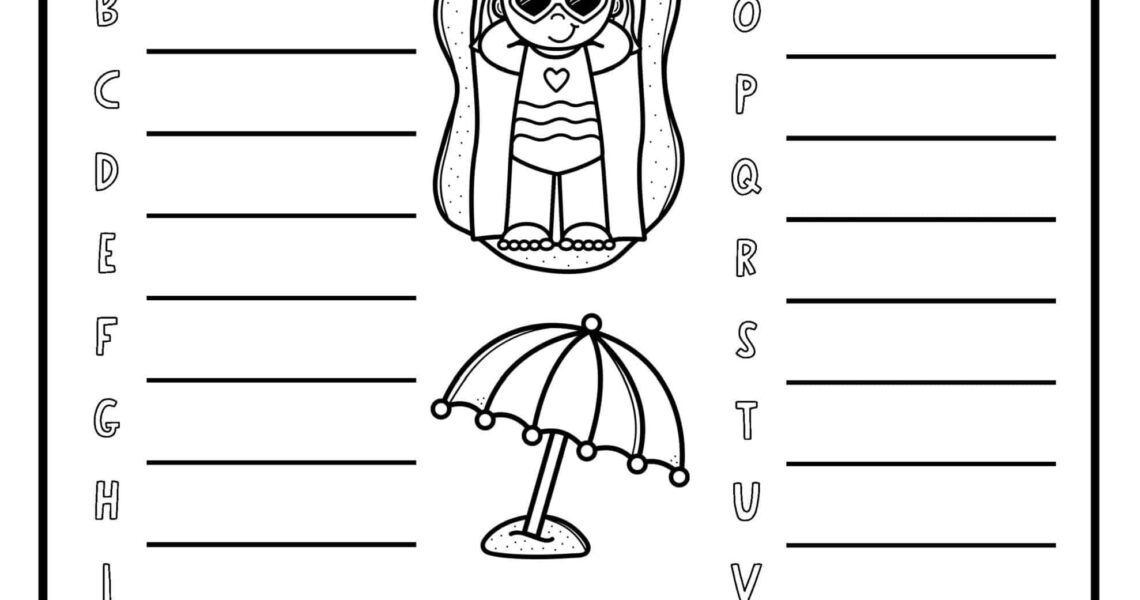 Fun Summer Word List Activities Printable Worksheets 1st 3rd Grade