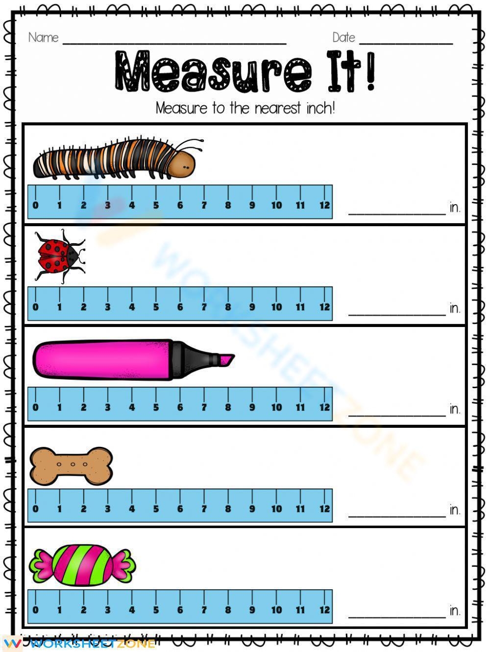 Free Printable Measurement Worksheets Grade 2
