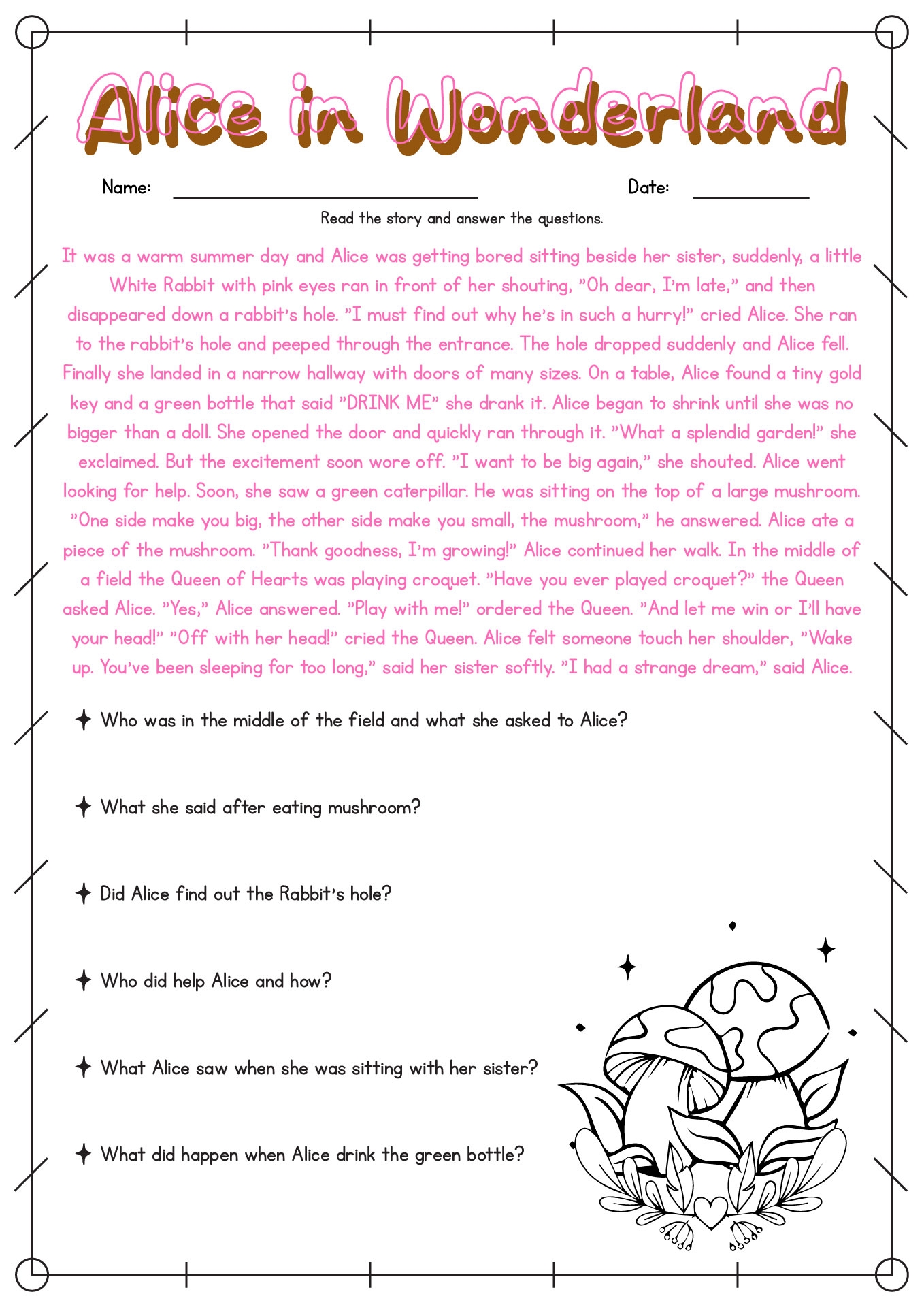 4th Grade Reading Comprehension Worksheets Free 4th Grade Reading Comprehension Worksheets Free