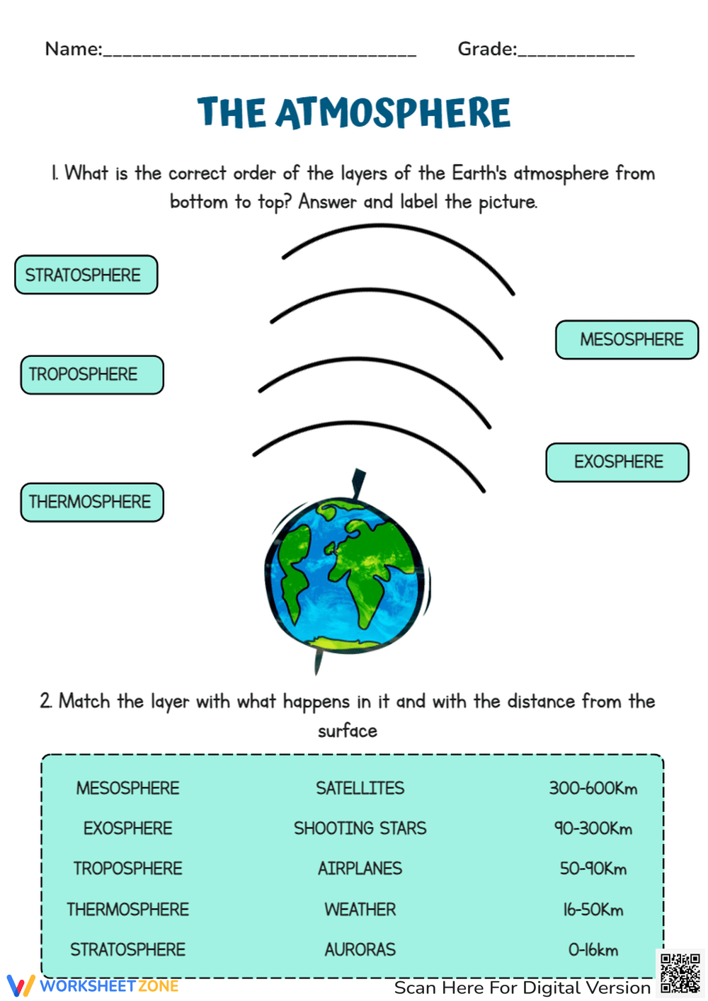 Science Worksheets 7th Grade Free Printables