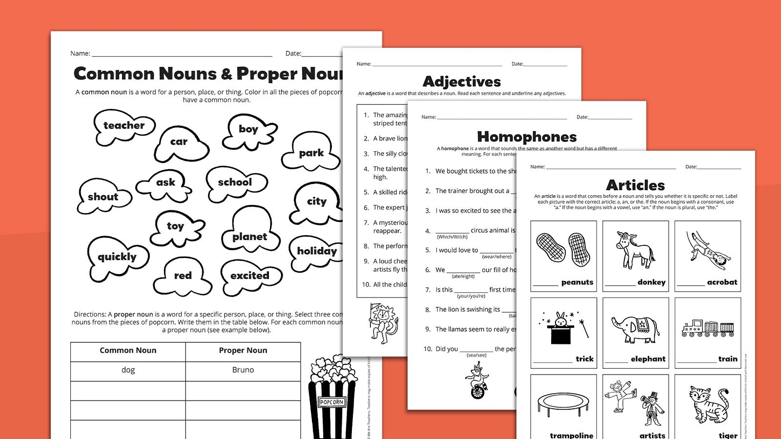 Free Printable Grammar Worksheets Second Grade